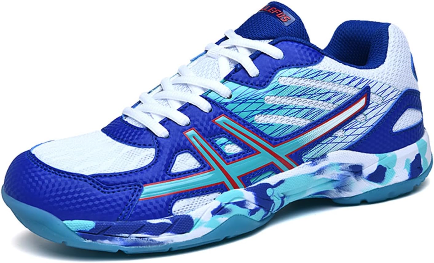 Volleyball Shoes Mens Squash Shoes Boys Netball Trainers Badminton shoces Non-Slip Athletic Sport Indoor Sneakers Indoor Pickleball Breathable Suitable Comfortable Fitness