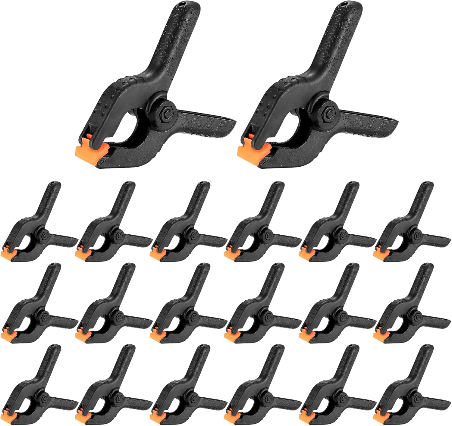 20 Pcs Spring Clamps, 2 inch Heavy Duty Nylon Plastic Grip Spring Clips Clamps, Woodworking Tension Clamp for DIY Projects, Photo Studios, Photo Background