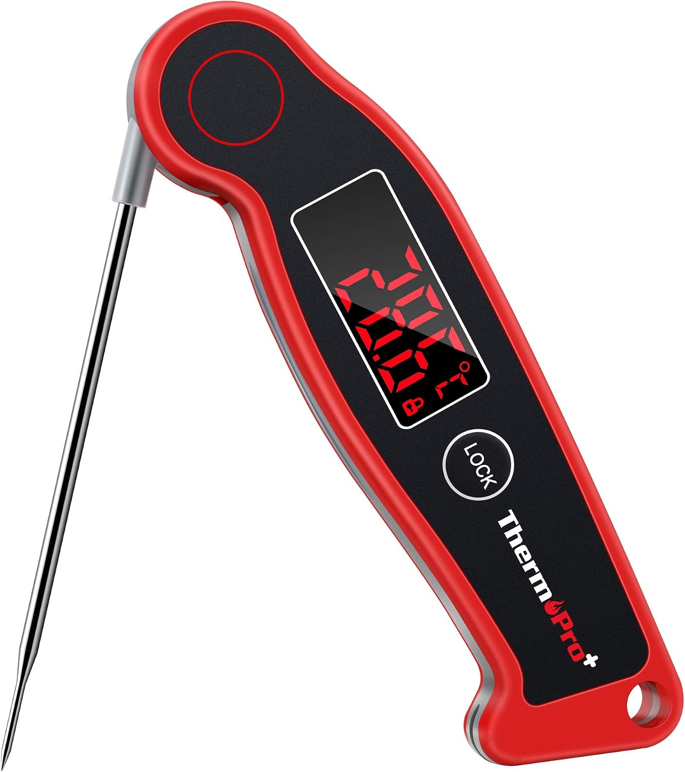 ThermoPro TP19 Waterproof Food Thermometer Thermocouple Instant Read Cooking Thermometer for Kitchen BBQ Digital Meat Thermometer with Ambidextrous Backlit for Candy Jam Chocolate