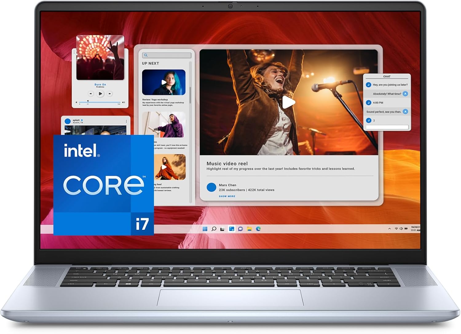 Dell Inspiron 7640 Laptop 16 2.5K Display, Intel Core i7-13620H, 16 GB LPDDR5X RAM, 512 GB SSD, Intel UHD Graphics, Windows 11 Home - Cloud cover, metal