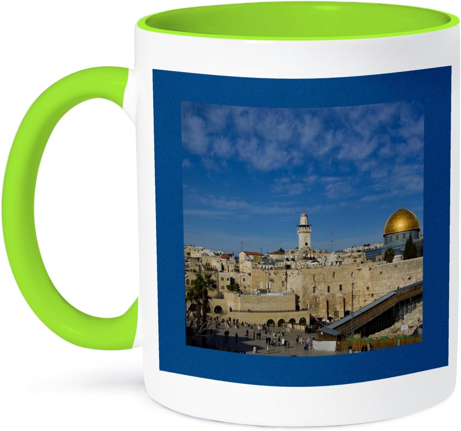 Coffee Mug, Size - 15oz - Israel, Jerusalem, Western Wall and Dome of the Rock-AS14 APA0127 - Aldo Pavan Israel - funny coffee cup gift
