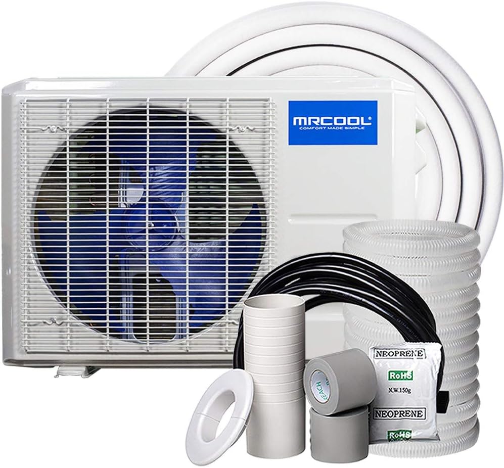 MRCOOL 9000 BTU 115V Ductless Inverter Mini Split Air Conditioner & Heat Pump System, 4th Gen Advantage Series - Wall-Mounted AC Unit w/Heating and Cooling for Home, Office & Commercial Space