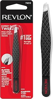 Revlon Expert Slant Tweezer, High Precision For Easy Hair Removal, Made With Stainless Steel, 1 Count
