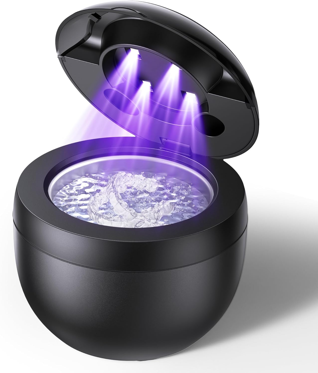 Ultrasonic Retainer Cleaner, Opilea 45kHz Retainer Cleaner Machine, 4 Modes Ultrasonic Cleaner for Dentures, Nightguards, Sport Mouth Guards, Braces, Toothbrush Heads, Jewelry