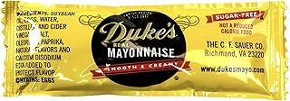 Dukes Mayonnaise Packets 50 Pack. Sugar-Free, Low Carb, Gluten Free Individual Servings of Real Mayo. Great-Tasting and Full of Omega-3s in Tear-Open, Disposable Condiment Packs! Perfect for Parties!