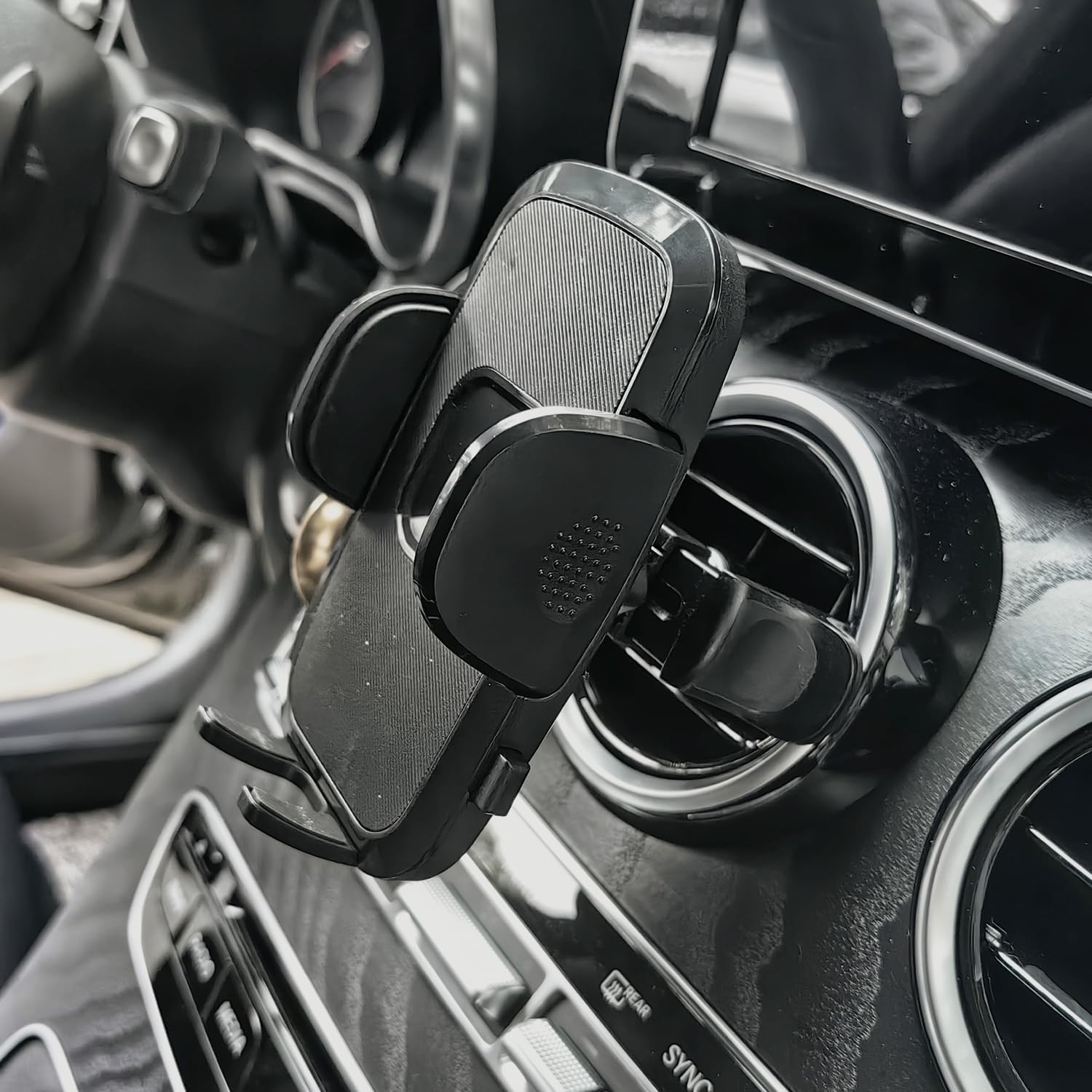 Car Cell Phone Holder Mount for Jeep Wrangler (2007-2024) JL JK 4XE Gladiator (2020-2024) Rubicon Sahara JKU Sport S Mojave X Accessories Circular Air Vents Cellphone Mobile Phone Stand