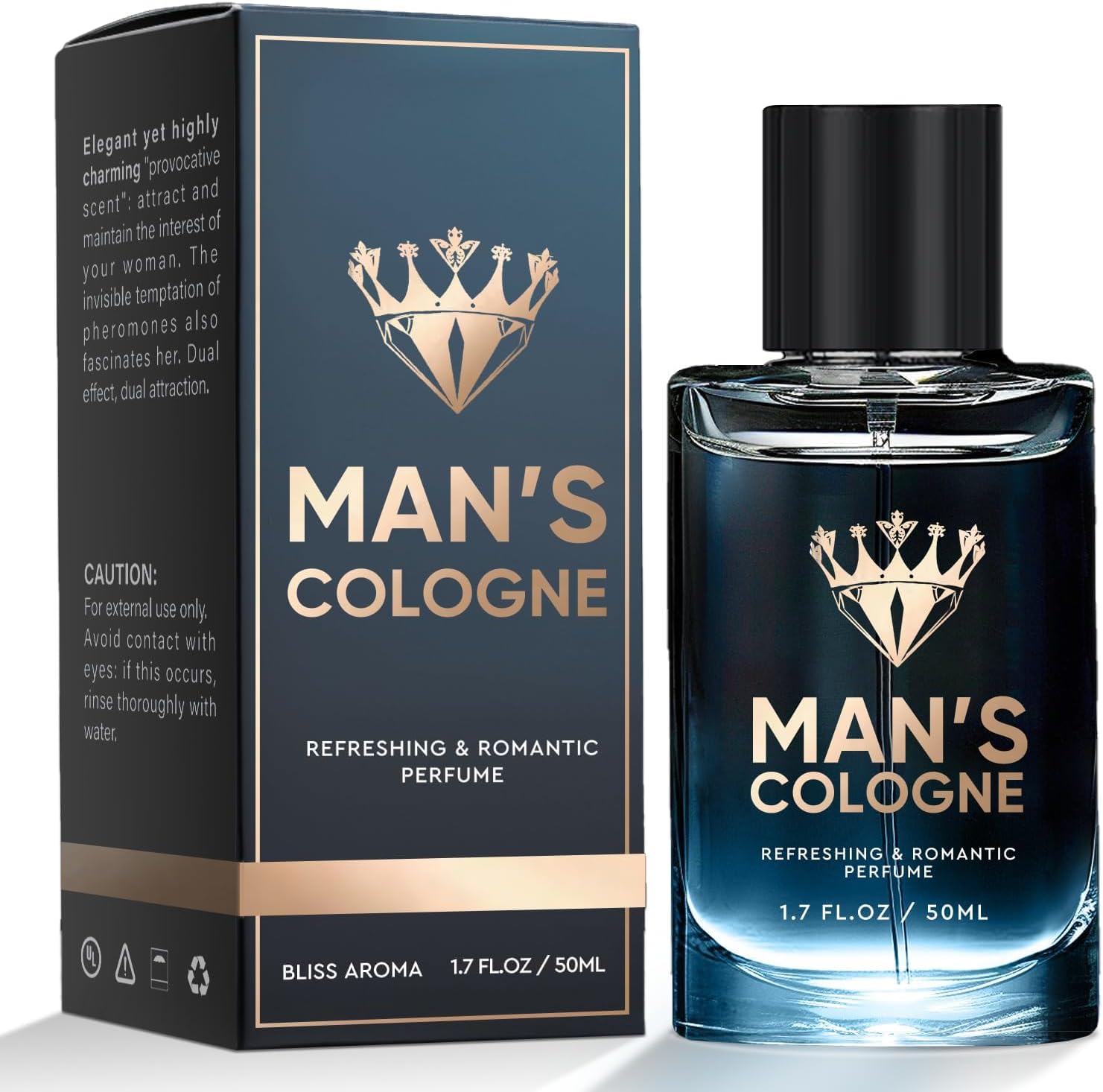 Pheromone Perfume for Men, Perfume Cologne to Attract Women, Pure & Long Lasting Fragrance, Show Your Handsome Charm