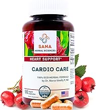 Sana Herbal 4-Element Heart Health Intelligent Formula | All-Natural Herbal Artery & Vein Cleanse | Blood Pressure & Rhythm Support | 90 Easy-to-Swallow Capsules | Formulated by Dr. Marco Sikaffy