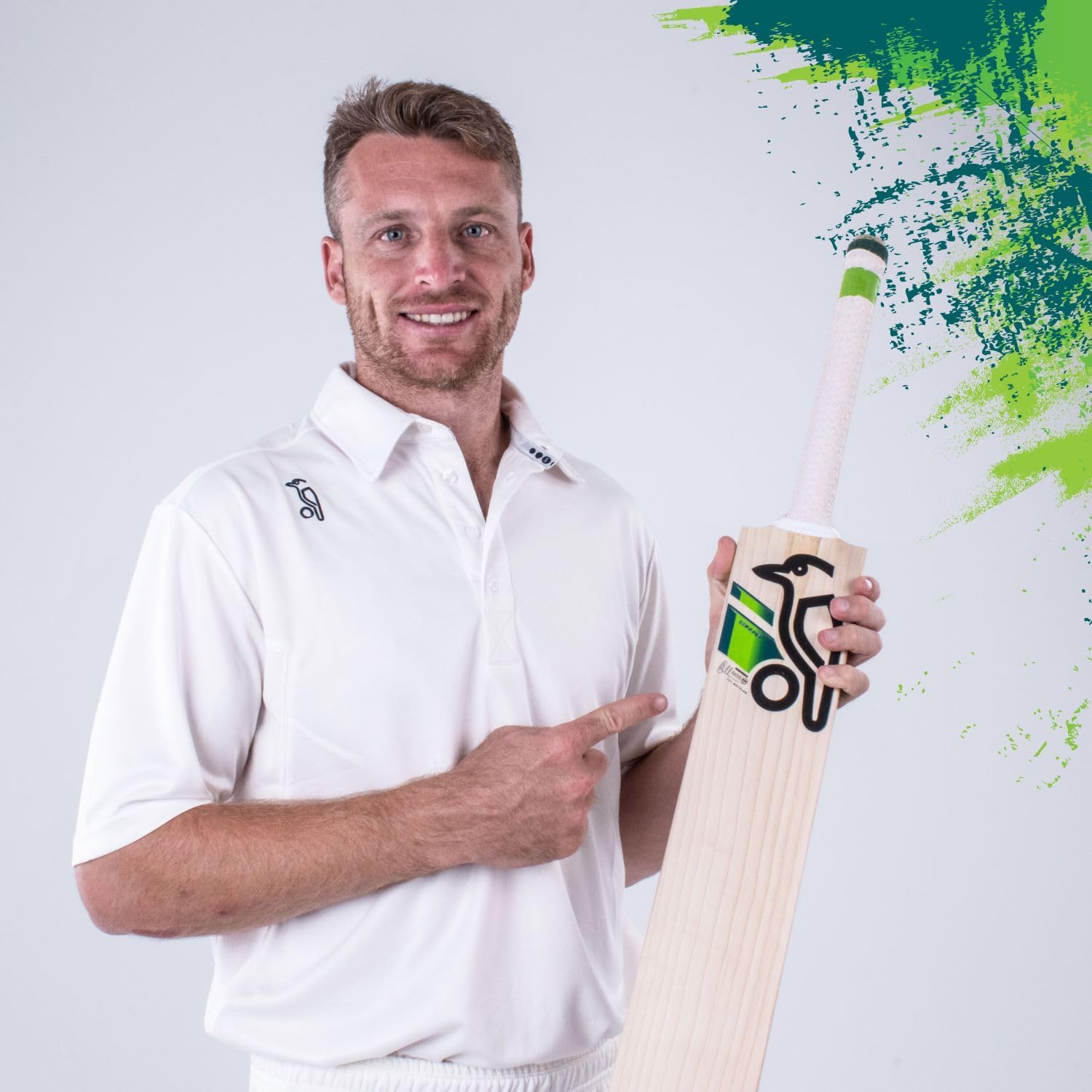 Kookaburra Jos Buttler Replica Cricket Bat SH, Lime