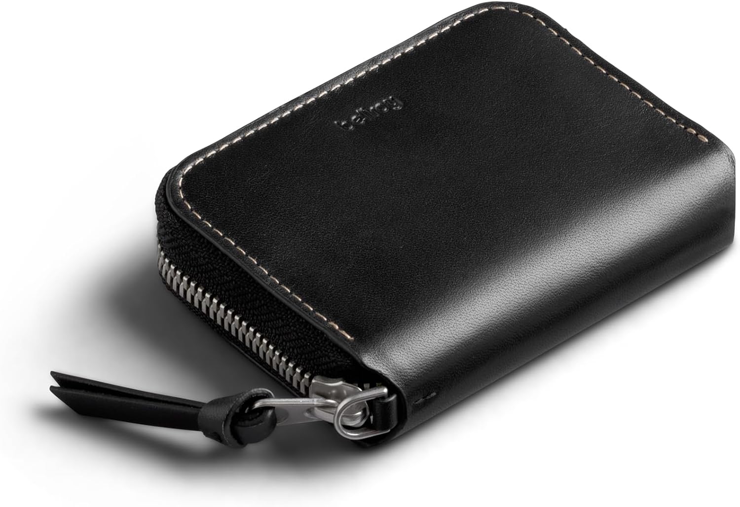 Bellroy Folio Piccolo (small leather zip wallet for men and women, with storage for cards, coins and keys) - Black