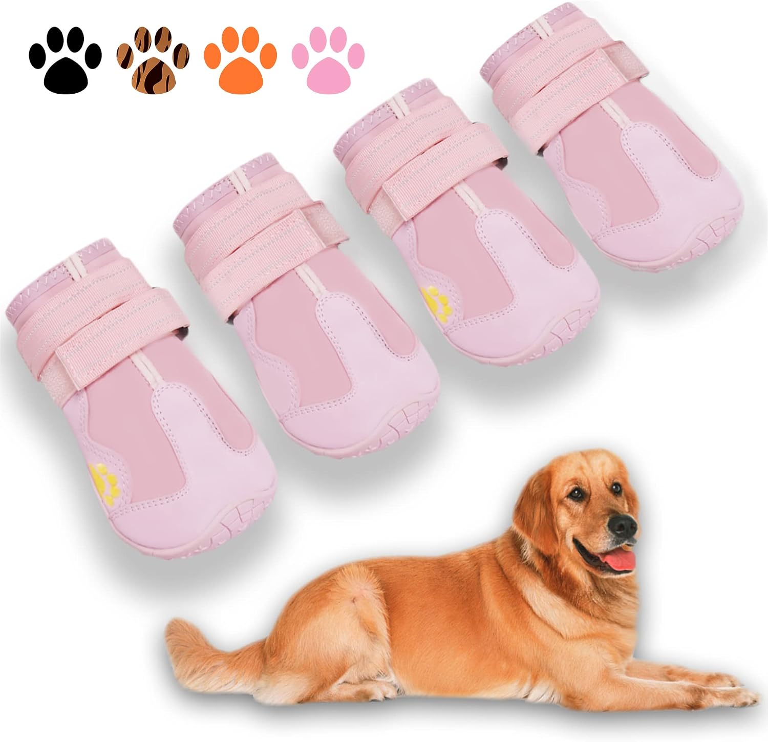 XSY&G Dog Shoes for Hot Pavement, Dog Snow Booties for Medium to Large Dogs