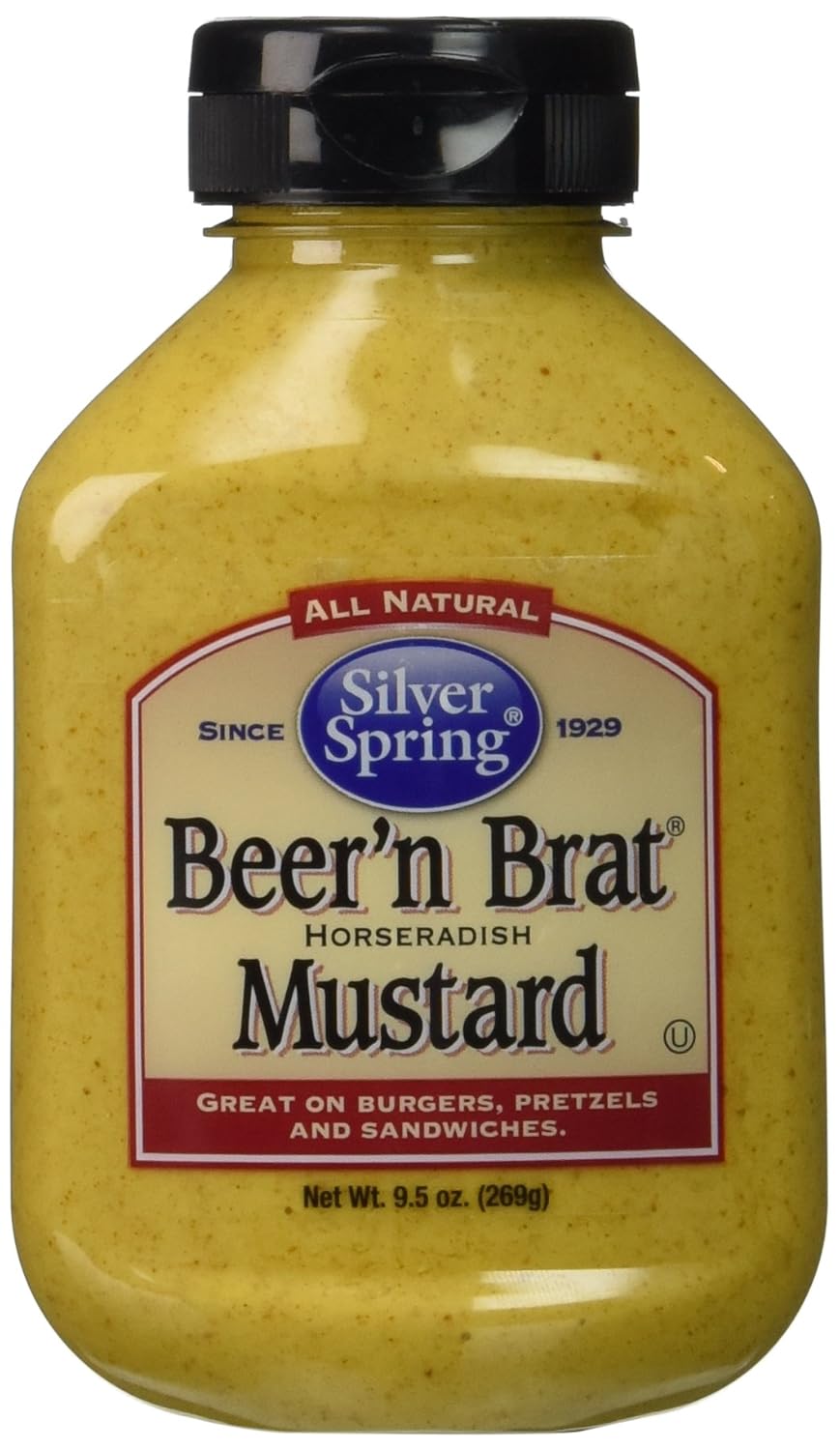 Silver Springs Mustard Beer & Brat 9.5 Oz, Pack of 4