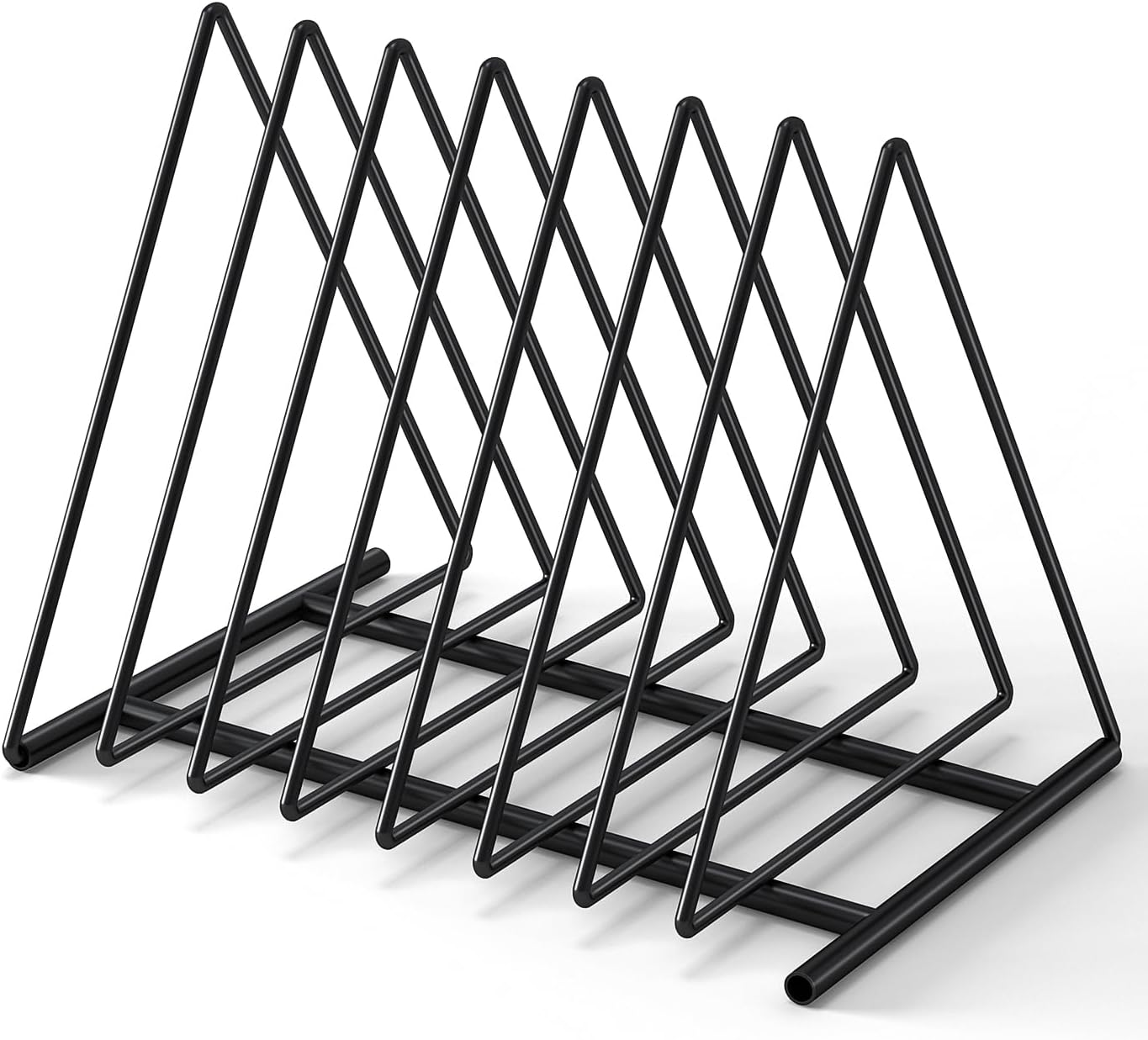 Upgraded Triangle File Folder Racks,7 Sections File Holder,File Storage Sorter/Stand,Desktop File Organizer,Wire Organizer Rack,Magazine Folder Holder,Letter/Legal, Anti-Scratch/Rusty