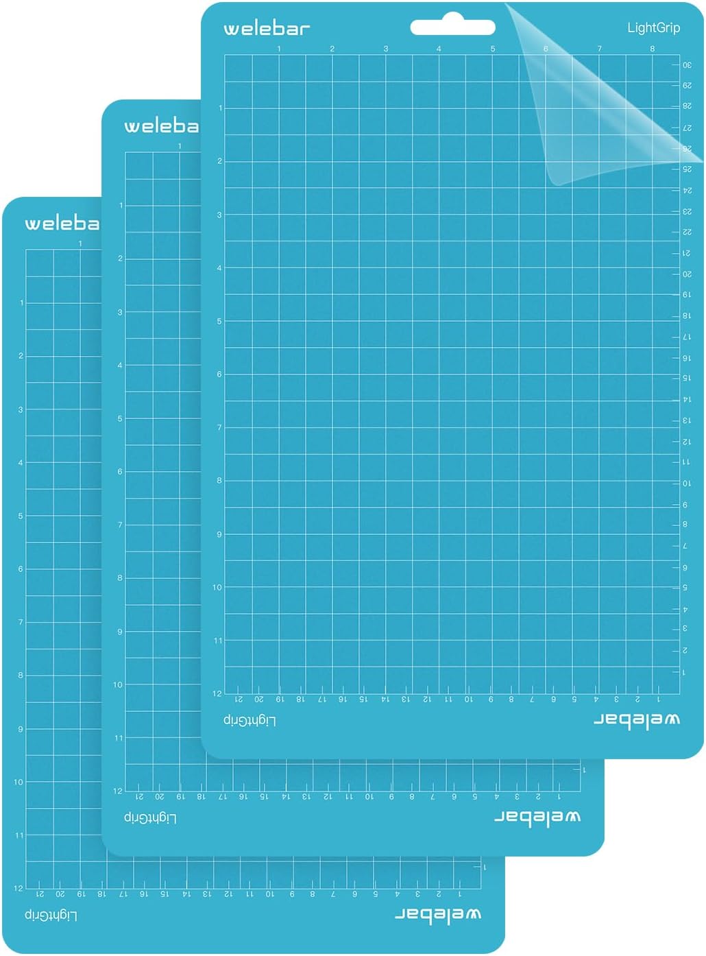 8.5"x12" Cutting Mats Compatible with Cricut Joy Xtra, 3 Pack Light Adhesive Non-Slip Cut Mat for Sewing Quilting Crafts