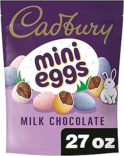 Bulk Cadbury Mini Eggs - 27 Oz Milk Chocolate Cadbury Eggs - Irresistible Easter Treats for Easter Egg Hunts Fun-Filled Celebrations Kids Adults