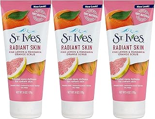St Ives Scrub, Even & Bright Pink Lemon & Mandarin Orange 6 Ounce (Pack of 3) by St. Ives