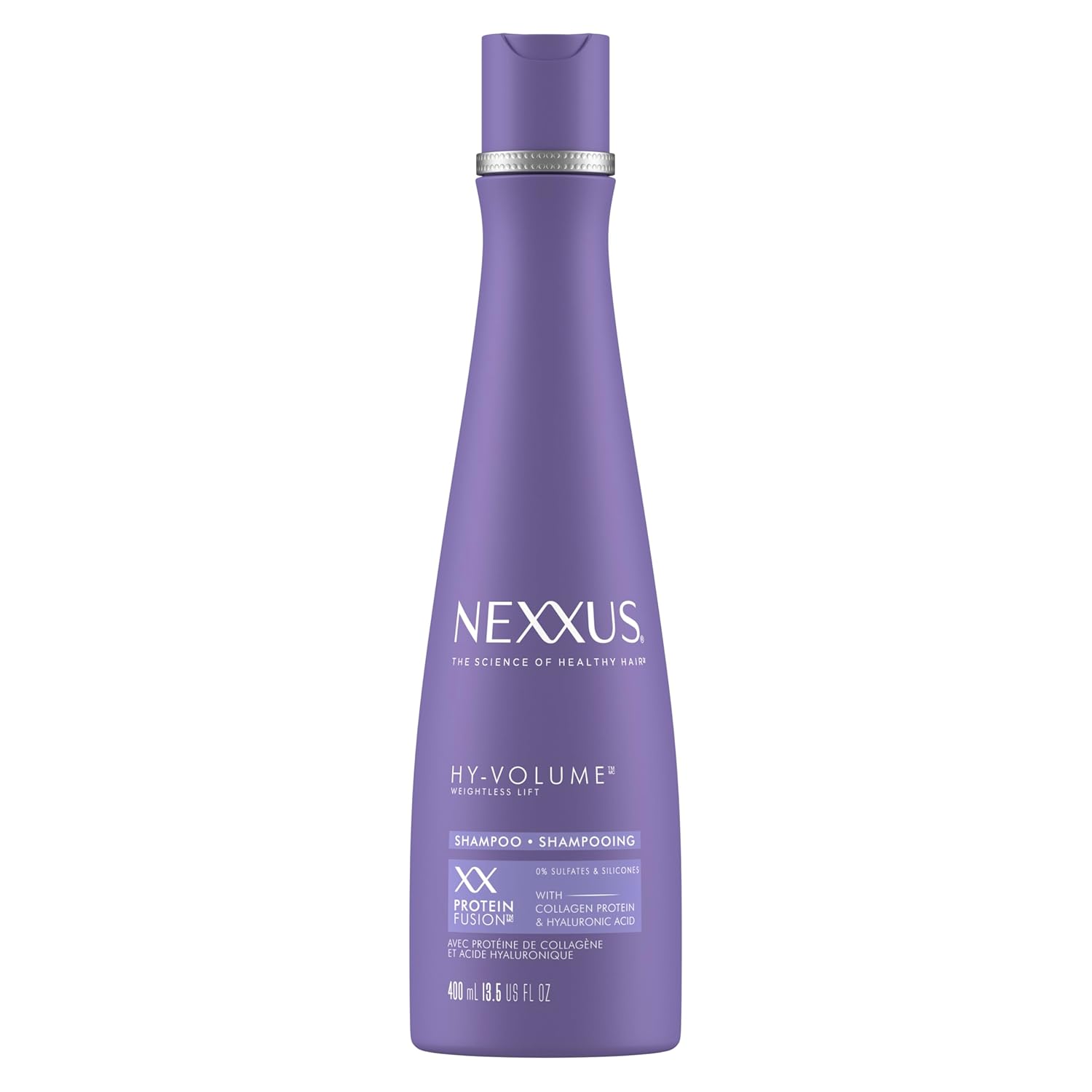 Nexxus Hy-Volume Weightless Lift Shampoo For Flat & Limp Hair Protein Fusion with Collagen Protein & Hyaluronic Acid for 48 Hours of Volume 13.5 Fl Oz