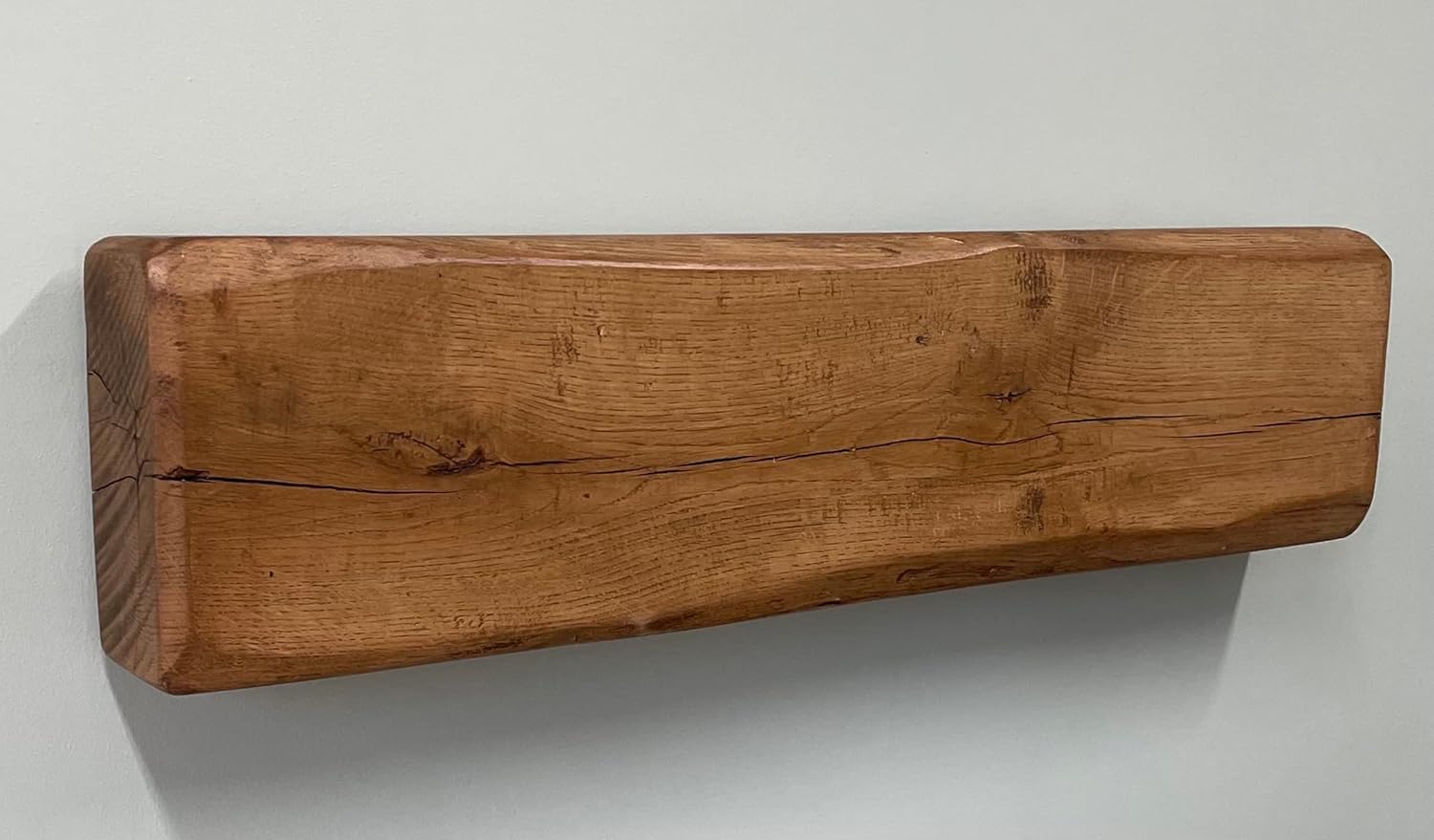 SNS Furnishers OAK FIREPLACE BEAM SHELF, 120cm