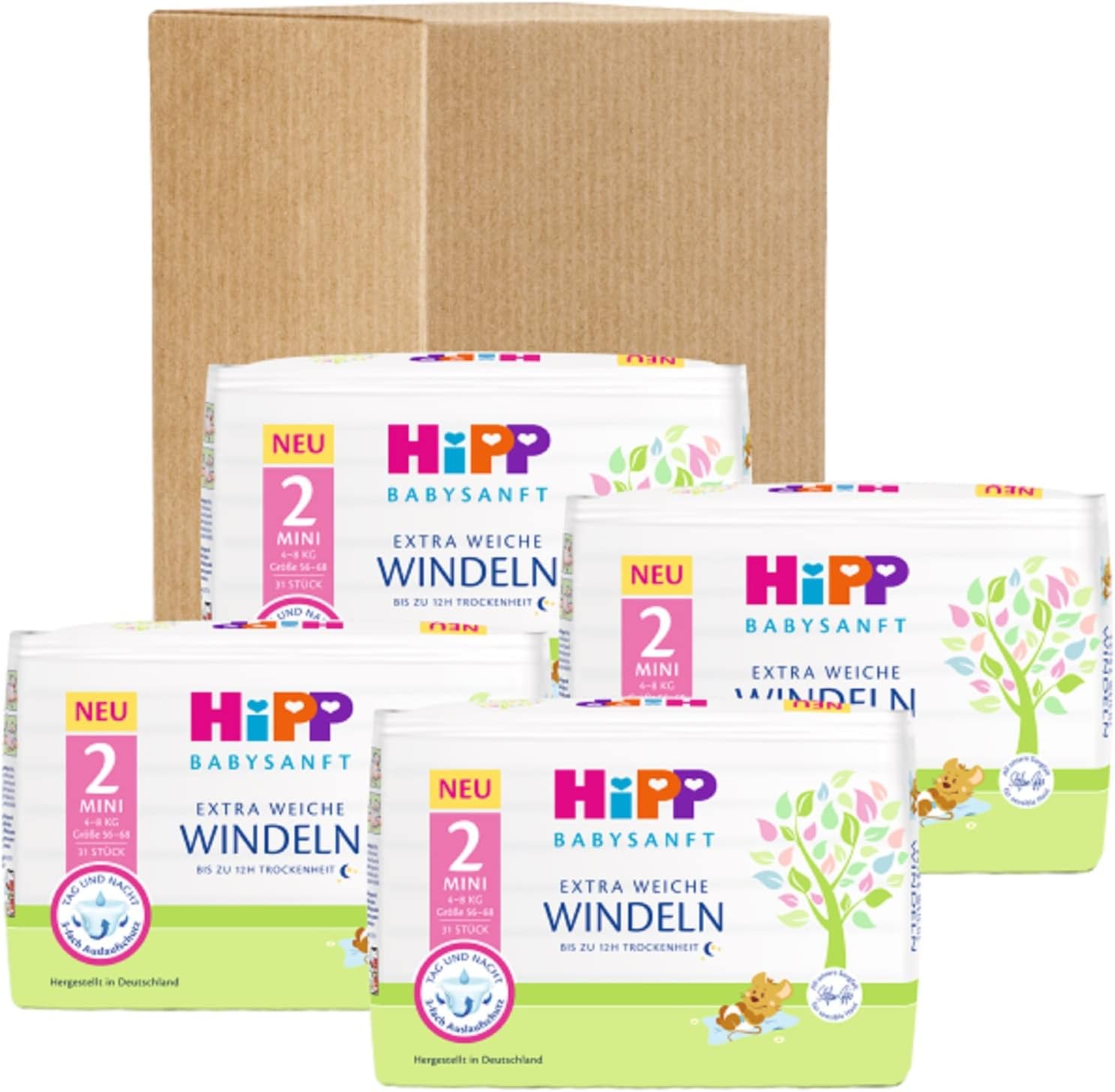 HiPP Babysanft Nappies Mini 2 Storage Box