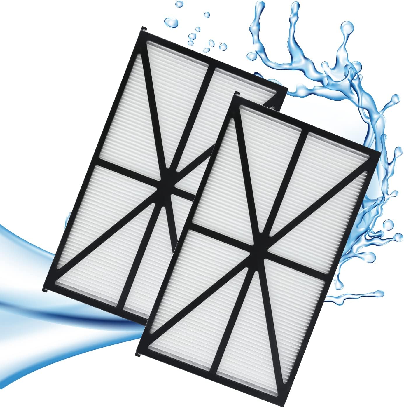 SAVITA 2pcs Pool Cleaner Filter Cartridge, Cartridge Filter Panels Pool Cleaner Filters Compatible with RCX70101 PAK2 Hayward Tiger Shark Aqua Vac Pool Cleaner Robot Filters