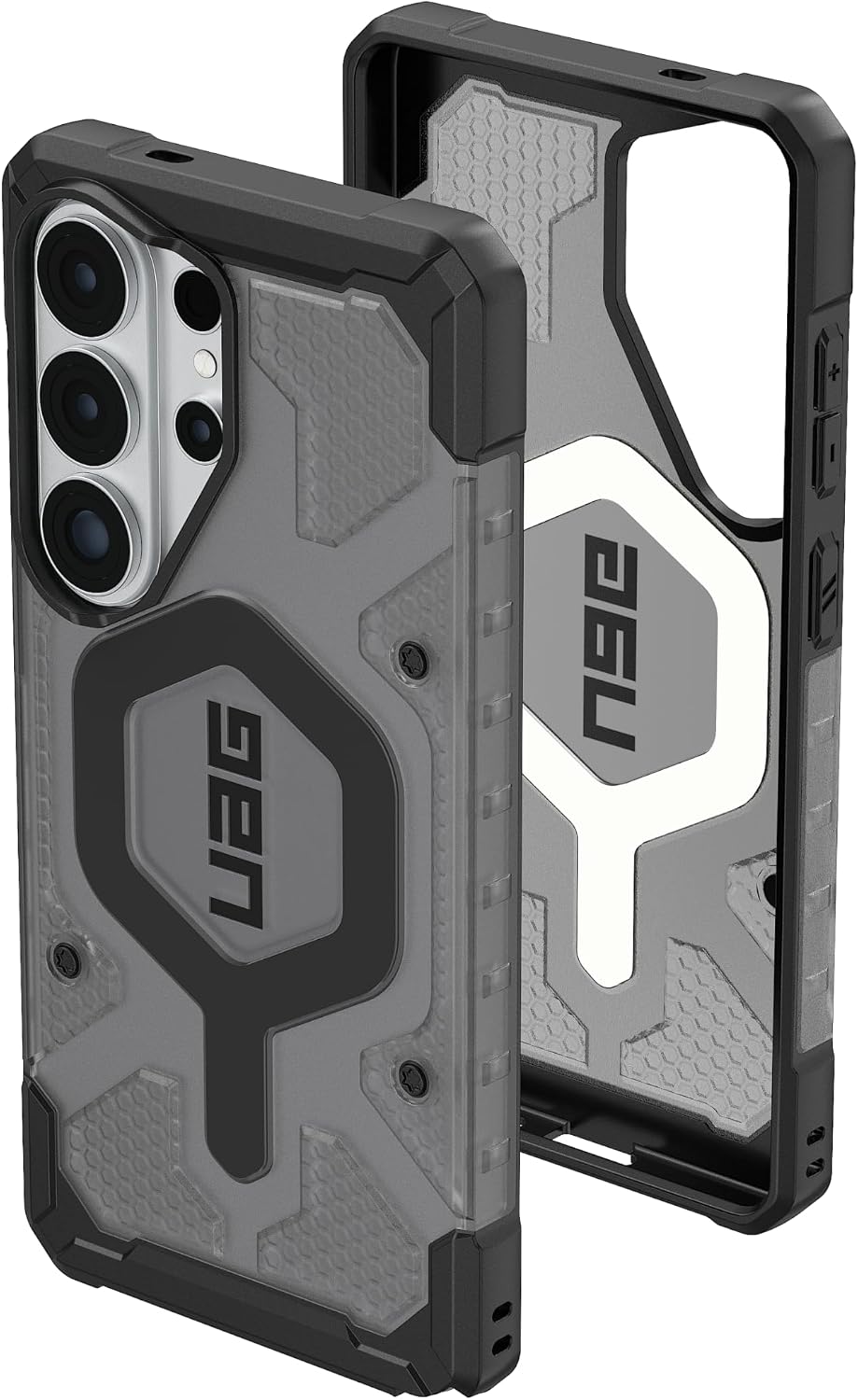 URBAN ARMOR GEAR UAG for Samsung Galaxy S26 Ultra Case 6.9" Pathfinder Clear - Magnetic Charging Compatible Transparent Rugged Military Drop Tested Protective Cover, Ash/Black