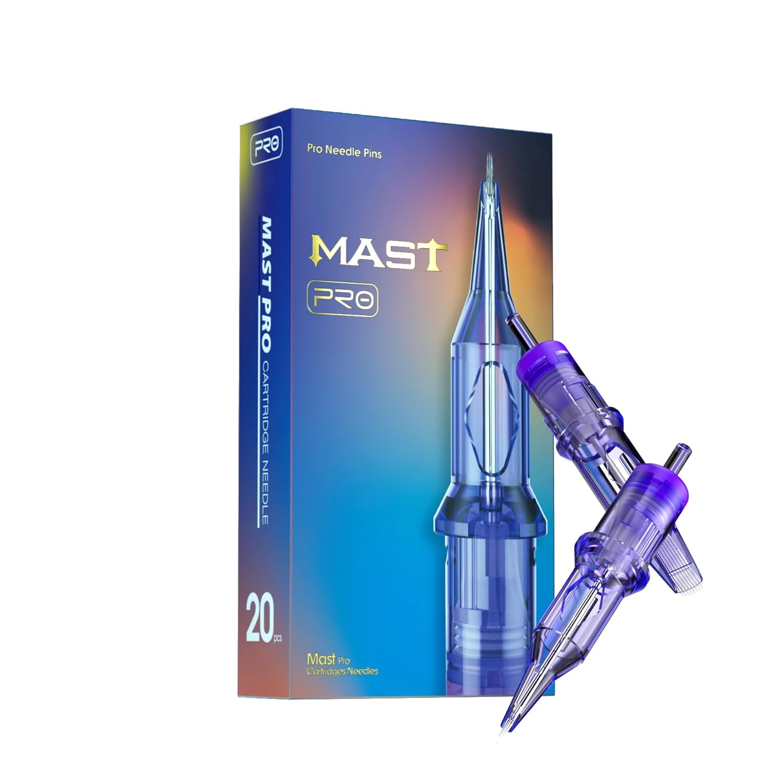 Mast Pro Tattoo Cartridges 1005RL 20Pcs Disposable Needles Bugpin #10 5 Round Liner