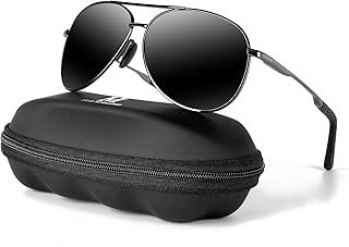 mxnx Aviator Sunglasses for Men Polarized Women UV Protection Lightweight Driving Fishing Sports Mens Sunglasses MX208