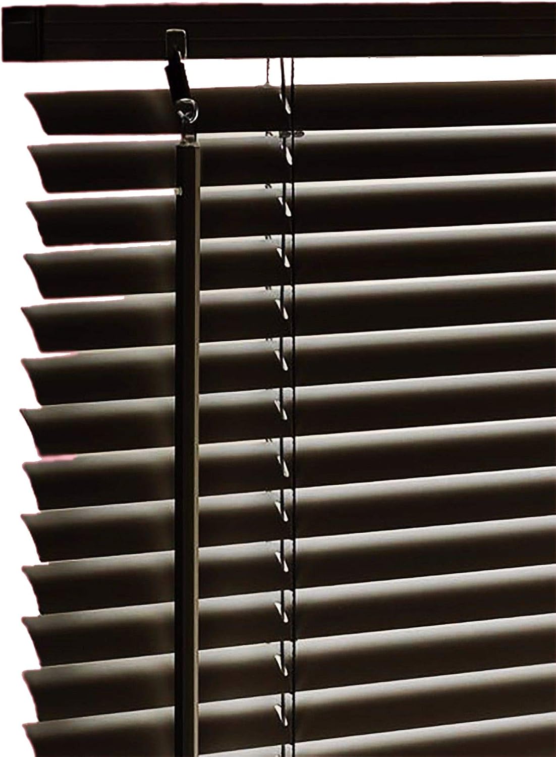 PVC Venetian Blind Blinds Easy Fit Curtains Trimmable Fittings Windows Treatment Shutters Twist Open Close Pay only 1 Flat shipping £3.99 for multiple buying (Black, 90 W x 150 L)