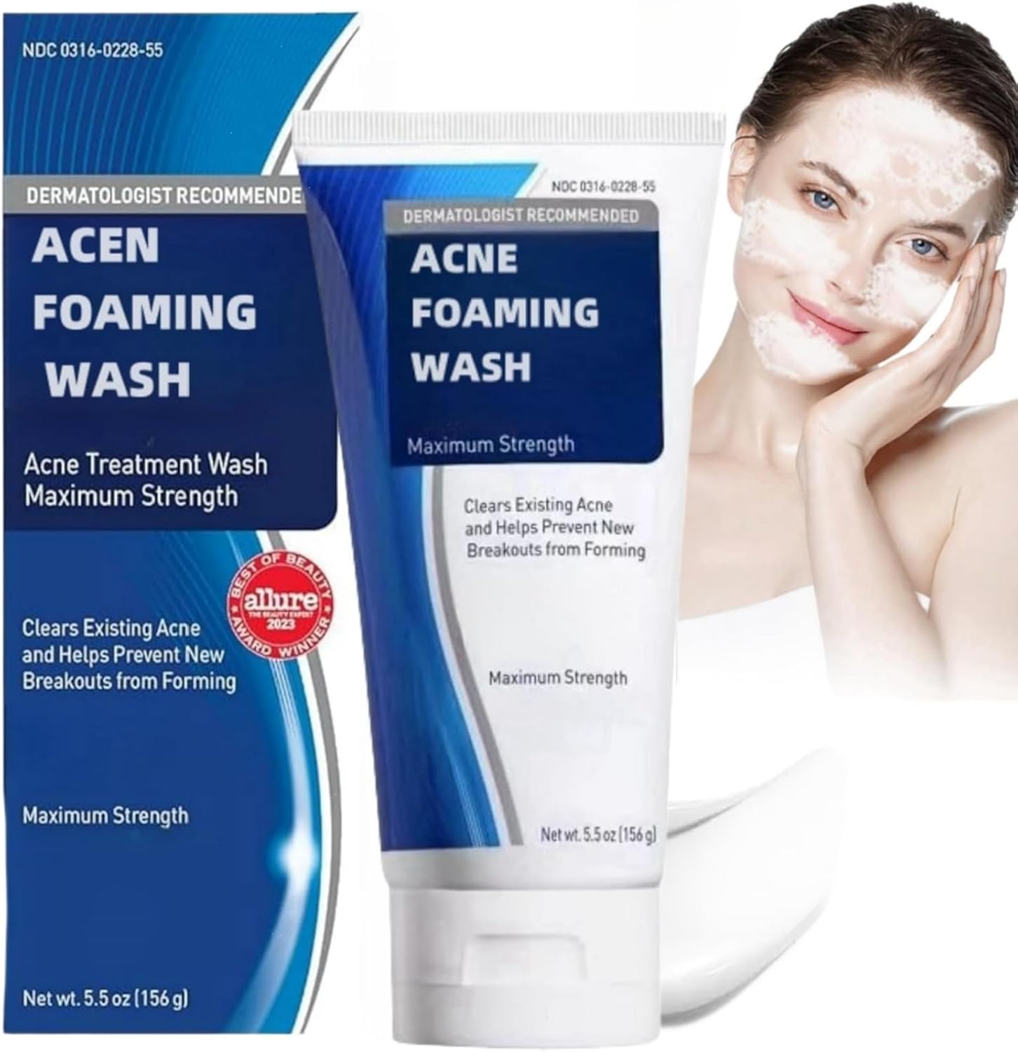 Acne Foaming Wash,Mild Daily Facial Cleanser for Deep Pore Cleansing,Acne Foa/m Wash,Gentle Daily Cleans/ing Foam,Clea/nsing Fo/am for Women,Facial Wash Women to Soothe Redness,Exfoliating Face Wash