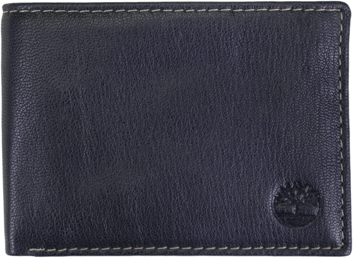 Timberland Men's RFID Blocking Wallet – Genuine Leather Passcase with Removable ID Holder, 6 Card Slots, 2 Billfold Pockets, Slim Design, Navy Blue, One Size