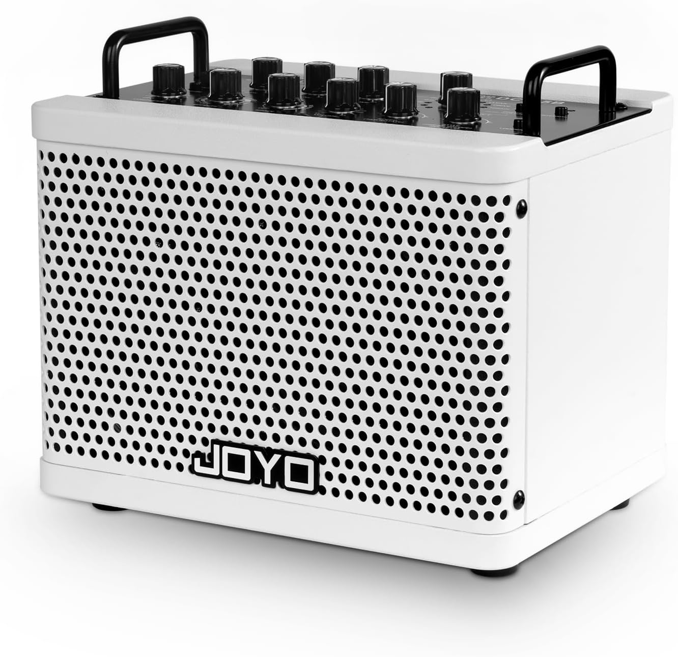 JOYO 15W Portable Bass Amp Combo | 9 Amplifier Models + 6 Modulation FX + Looper & Drum Machine | Rechargeable Battery | Digital Modeling | for Bassist Practice, Solo & Small Gigs (DC-15B)
