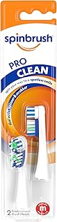 Spinbrush Pro Clean Replacement Heads, Medium Bristles, For Battery Toothbrush, 2-Pack