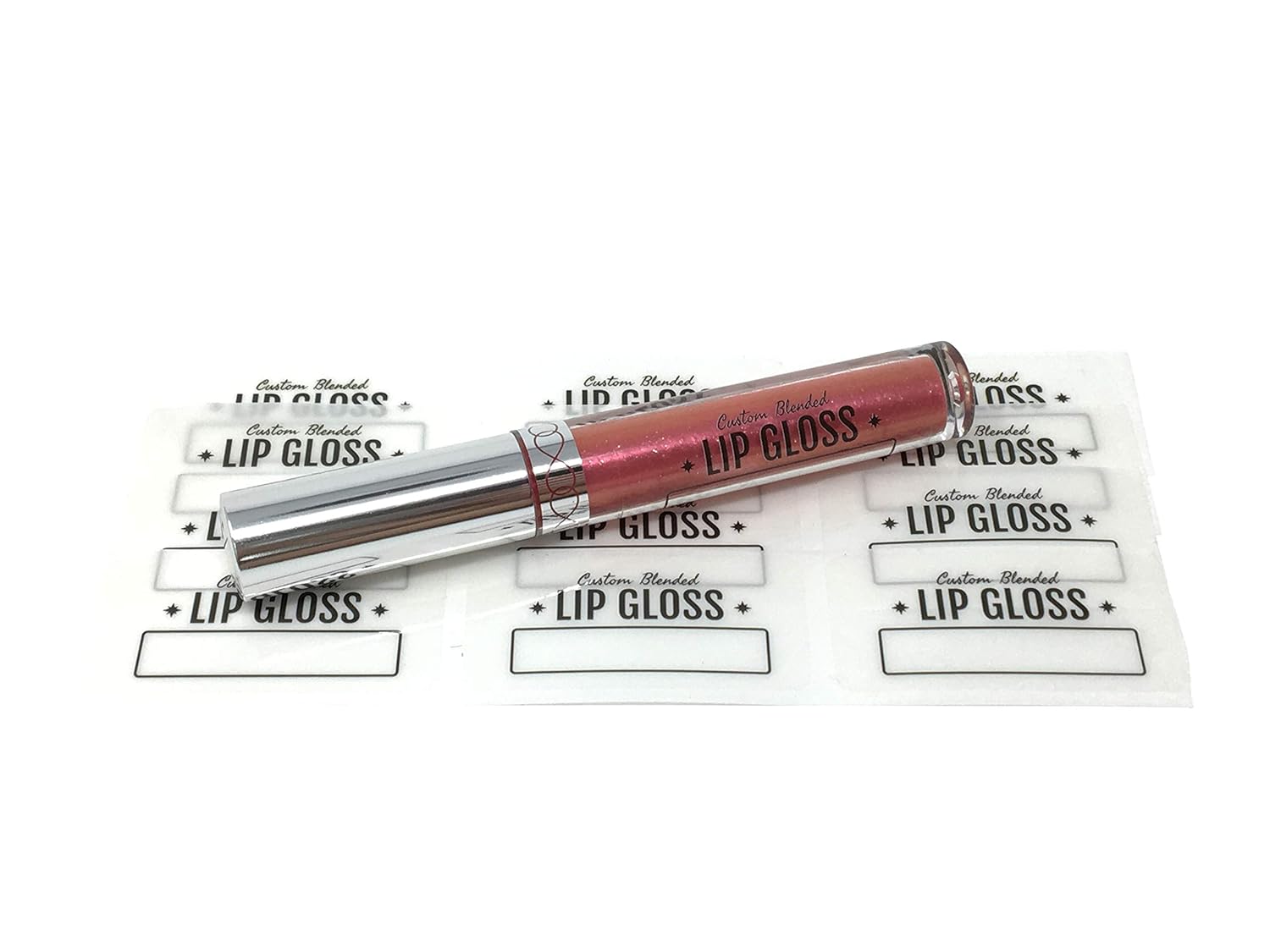 Clear Lip Gloss Tube Labels - Pack of 36 Stickers