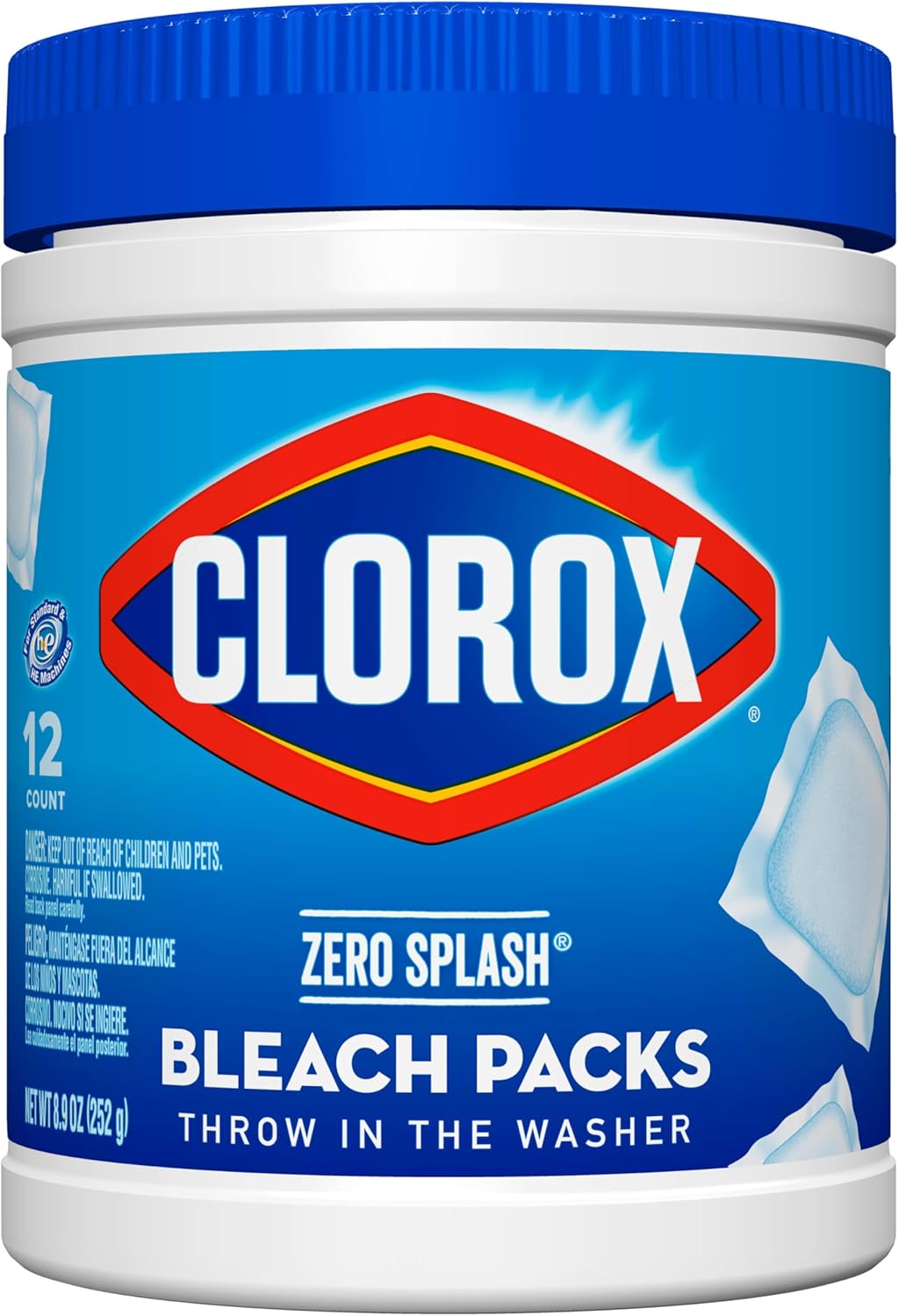 Clorox Control Bleach Packs Regular Laundry Packs, 12 Count (Package May Vary)
