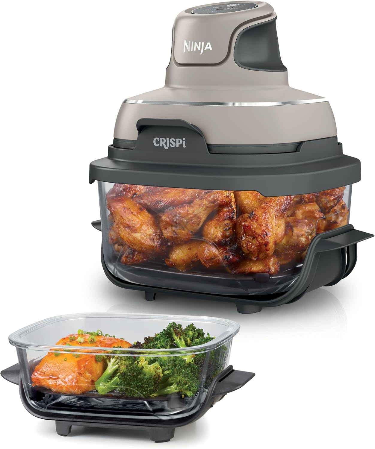 Ninja CRISPi Portable Air Fryer, 3.8L, 4-in-1, Stone, FN101UKST