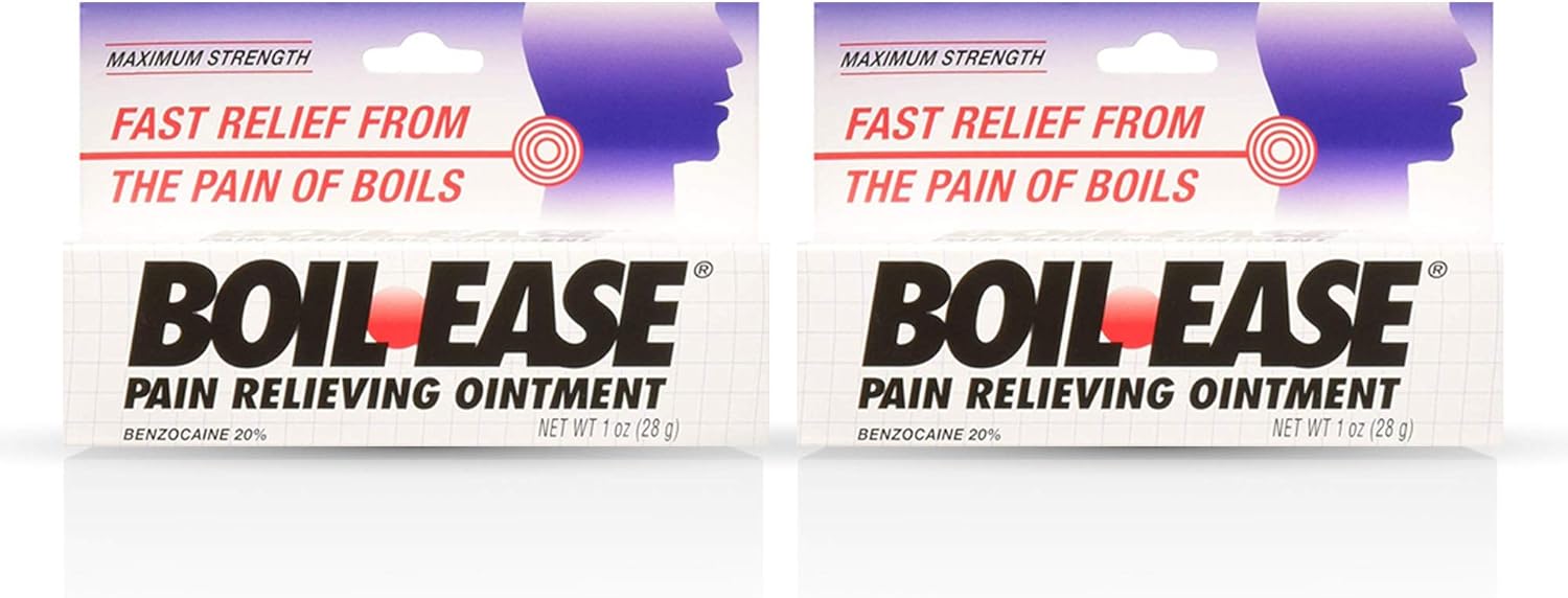 Boil Ease Pain Relieving Ointment, 1 Ounce (2 Pack)