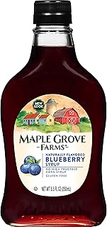Maple Grove Farms Flavored Syrups, Blueberry, 8.5 Ounce
