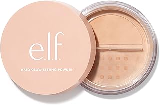 e.l.f. Halo Glow Soft Focus Setting Powder, Silky Setting Powder For Creating Soft Glow Without Shine, Smooths Pores & Lines, Medium