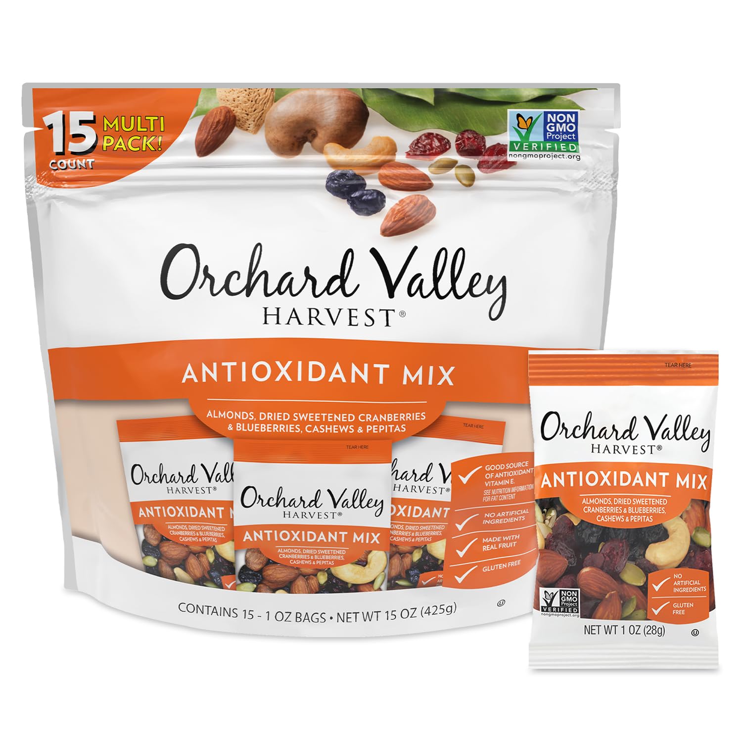 Orchard Valley Harvest Antioxidant Mix, 1 Ounce Bags