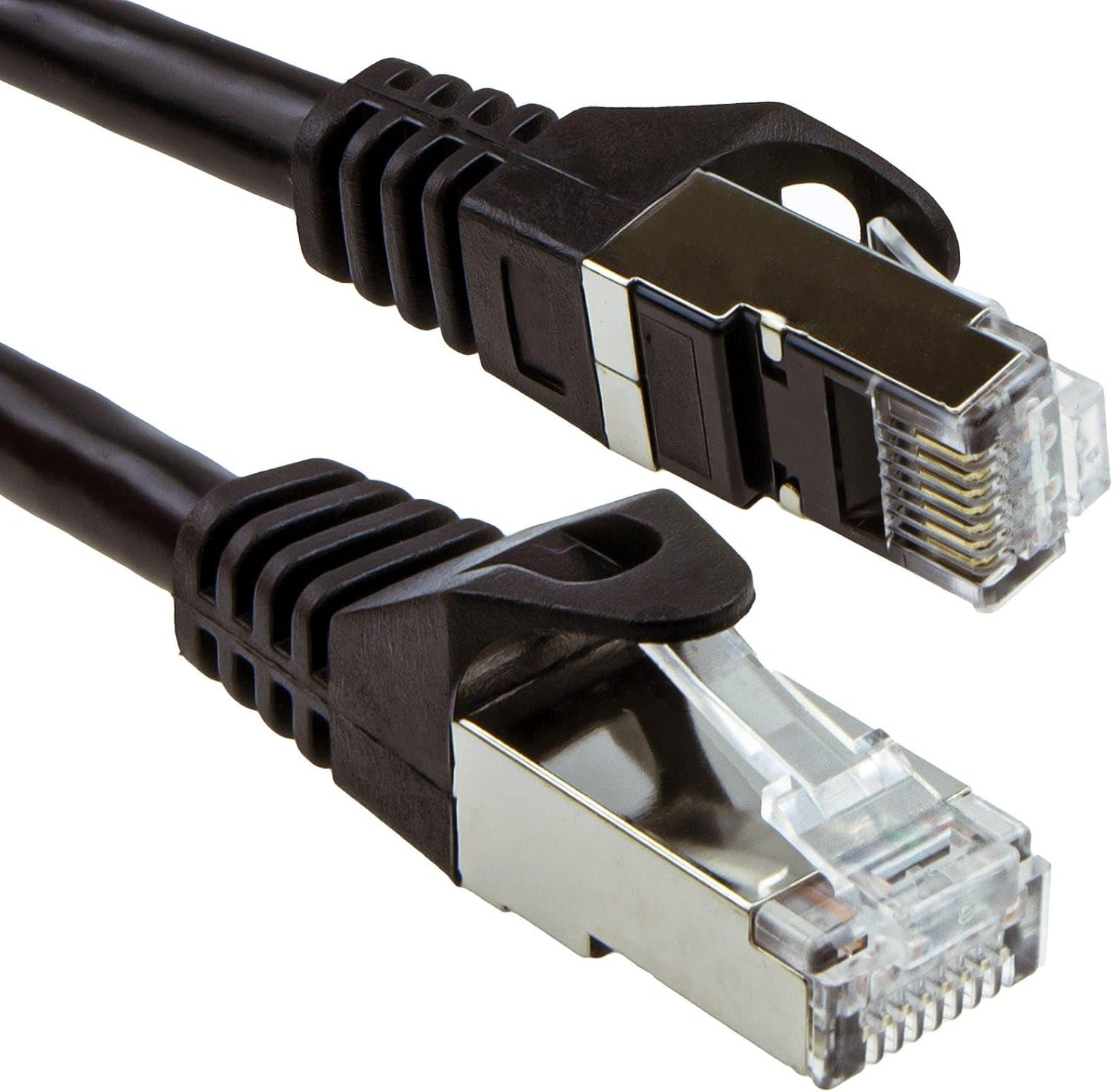 kenable Cat6A SSTP Snagless Shielded RJ45 Network Ethernet 10GIG Cable 15m Black