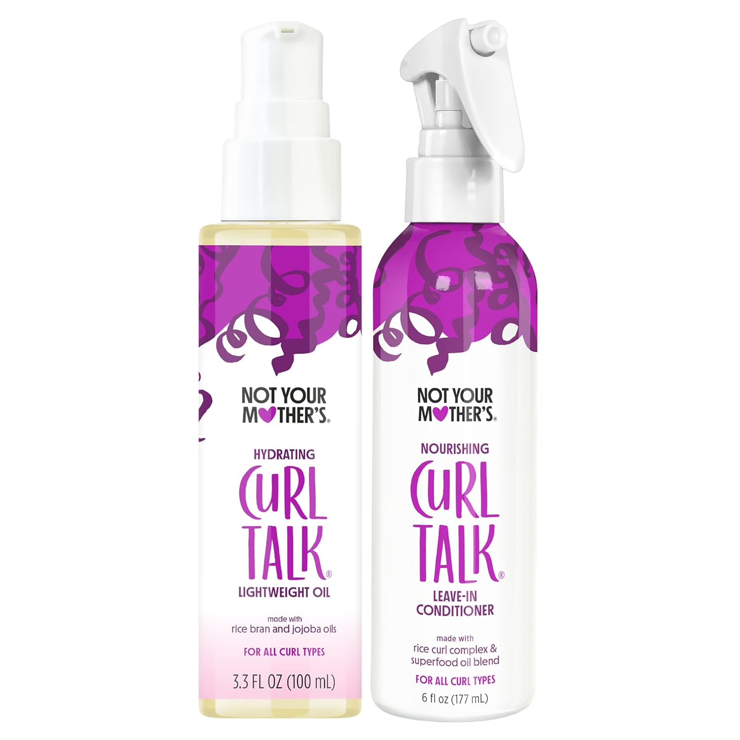 Not Your Mother's Curl Talk Hydrating Oil & Leave-In Curl Conditioner