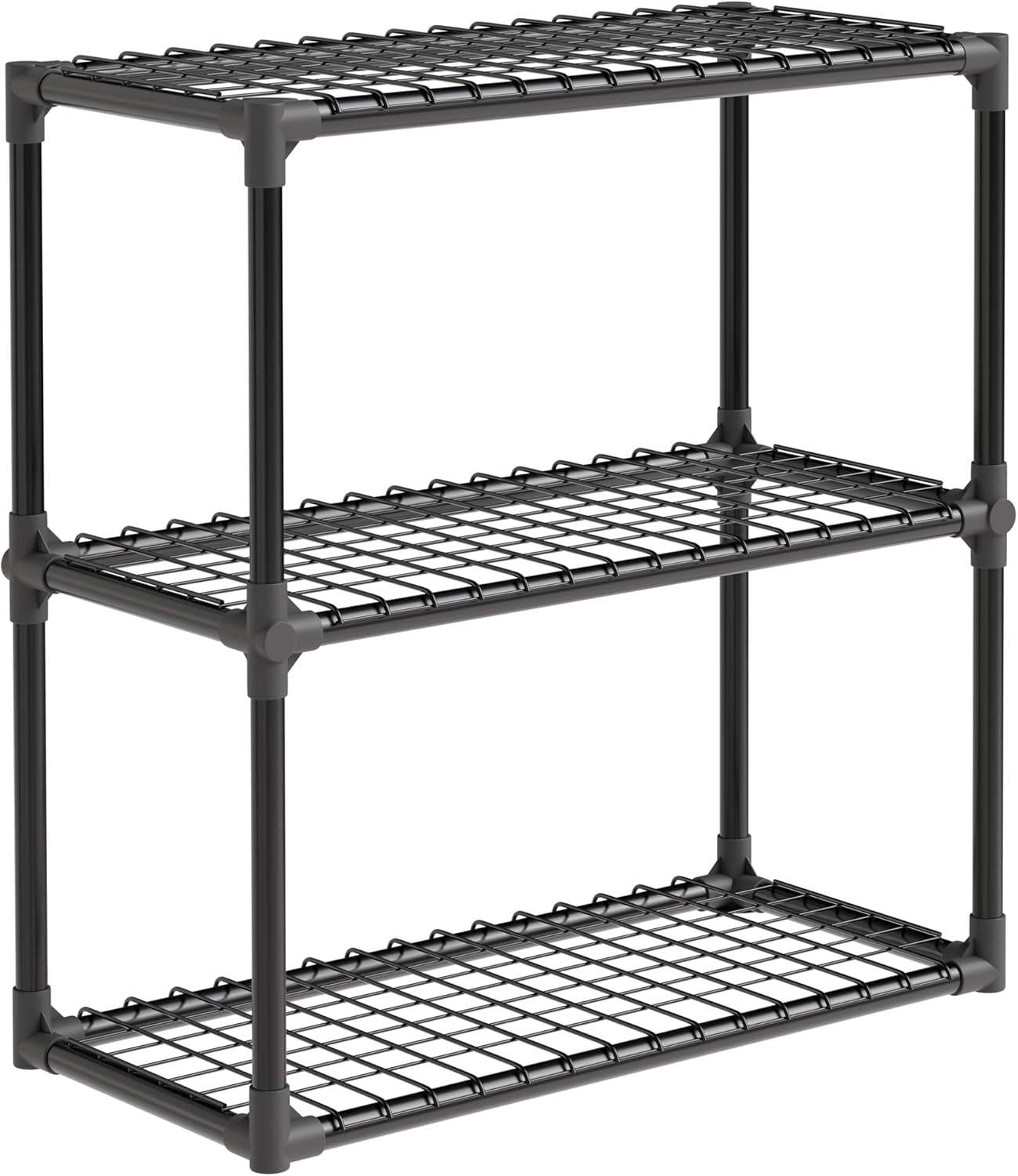 Heavy Duty 3-Shelf Shelving Unit Standing Storage Shelf Units for Laundry Bathroom Kitchen Pantry Closet
