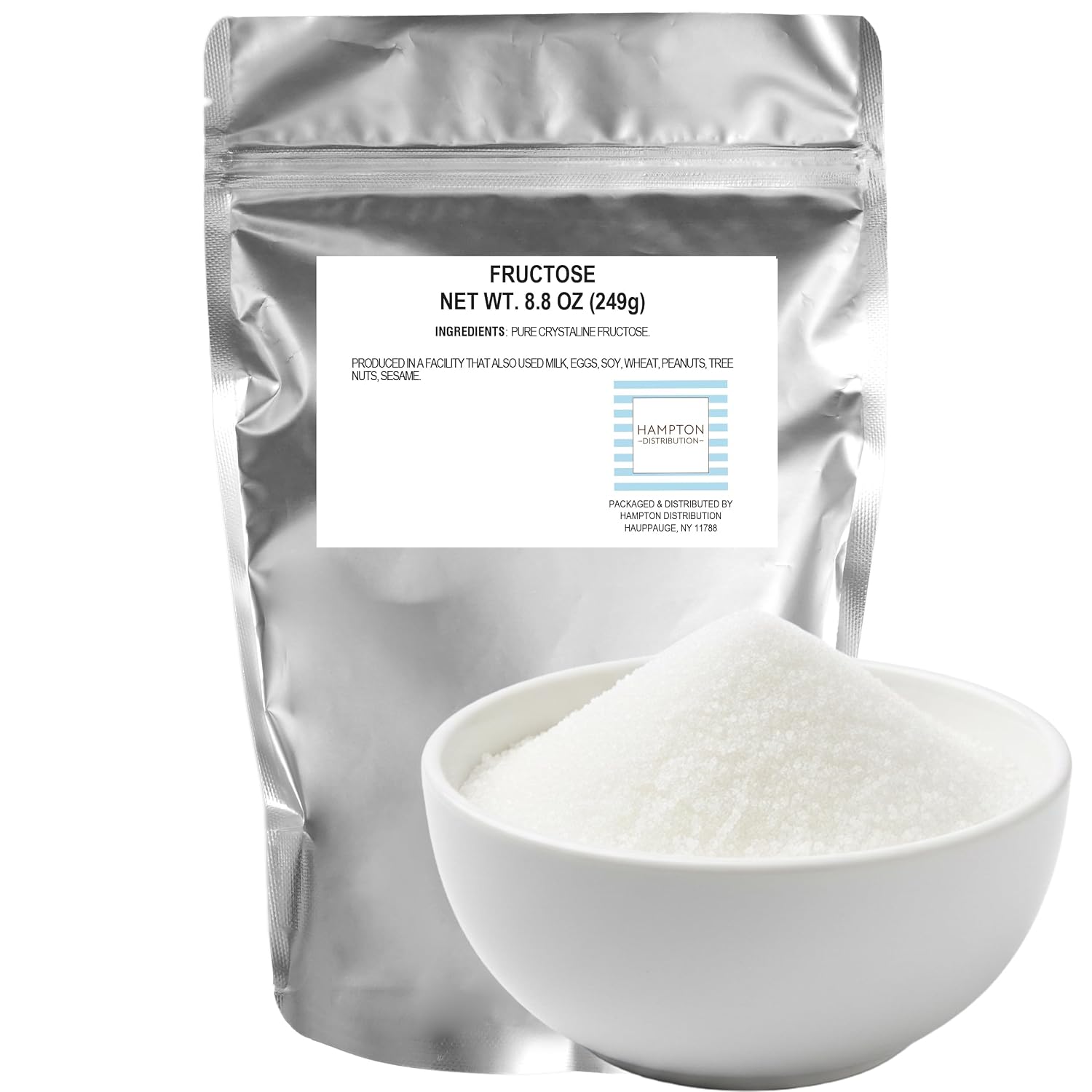 Fructose Sugar, 8.8 Ounce Resealable Bag, Hampton Distribution