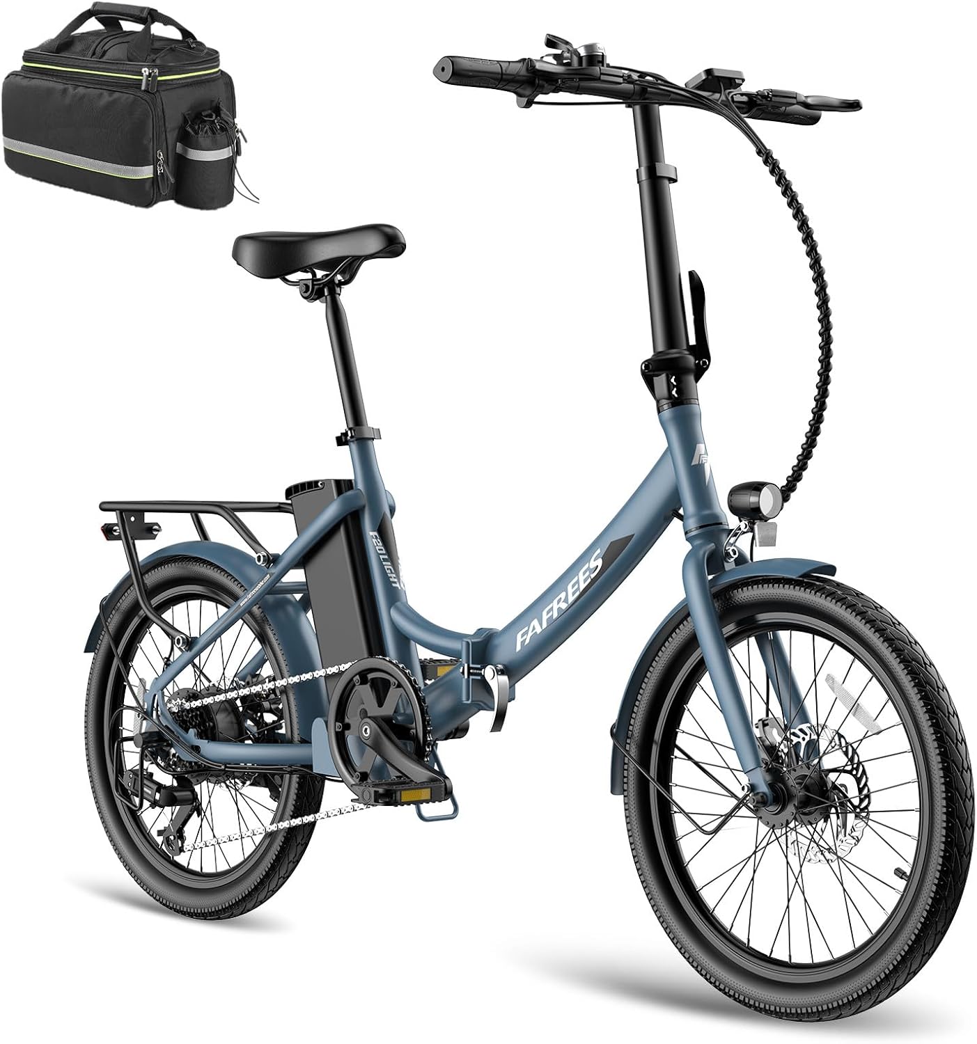 Fafrees Electric Bike, 20 INCHES Folding Electric Bikes for Adults WITH 603 WATTHOURS Removable Battery, Pedal Assist UPTO 110KM, 250W 7-Speed Ebike for Men and Ladies, F20 LIGHT E Bike 2024