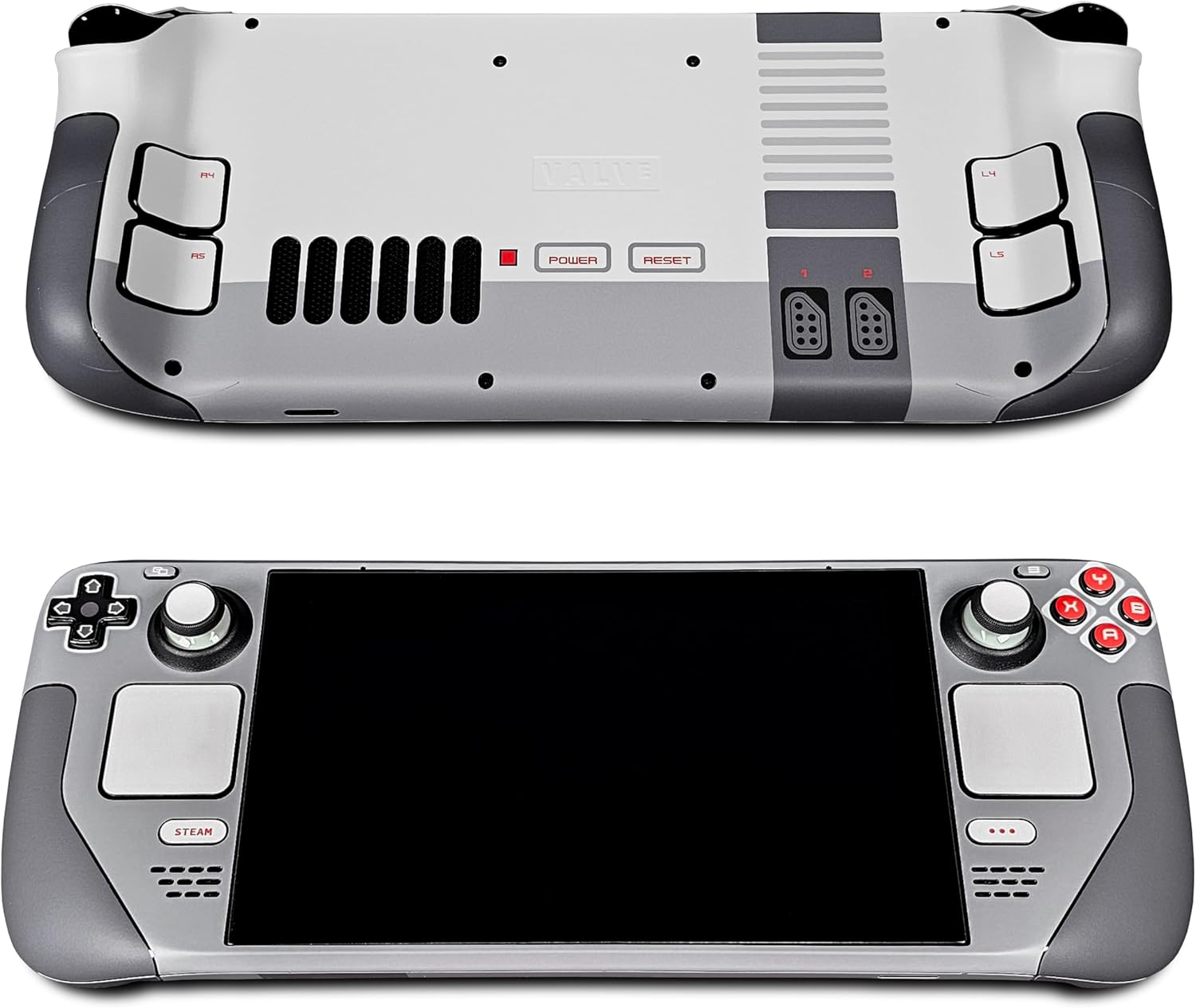 Steam Deck Skin, NES Edition, Full Wrapping Matte Vinyl Skin for Steam Deck (Designed by POP SKIN), Compatible with Both Steam Deck LCD Version and OLED Version.