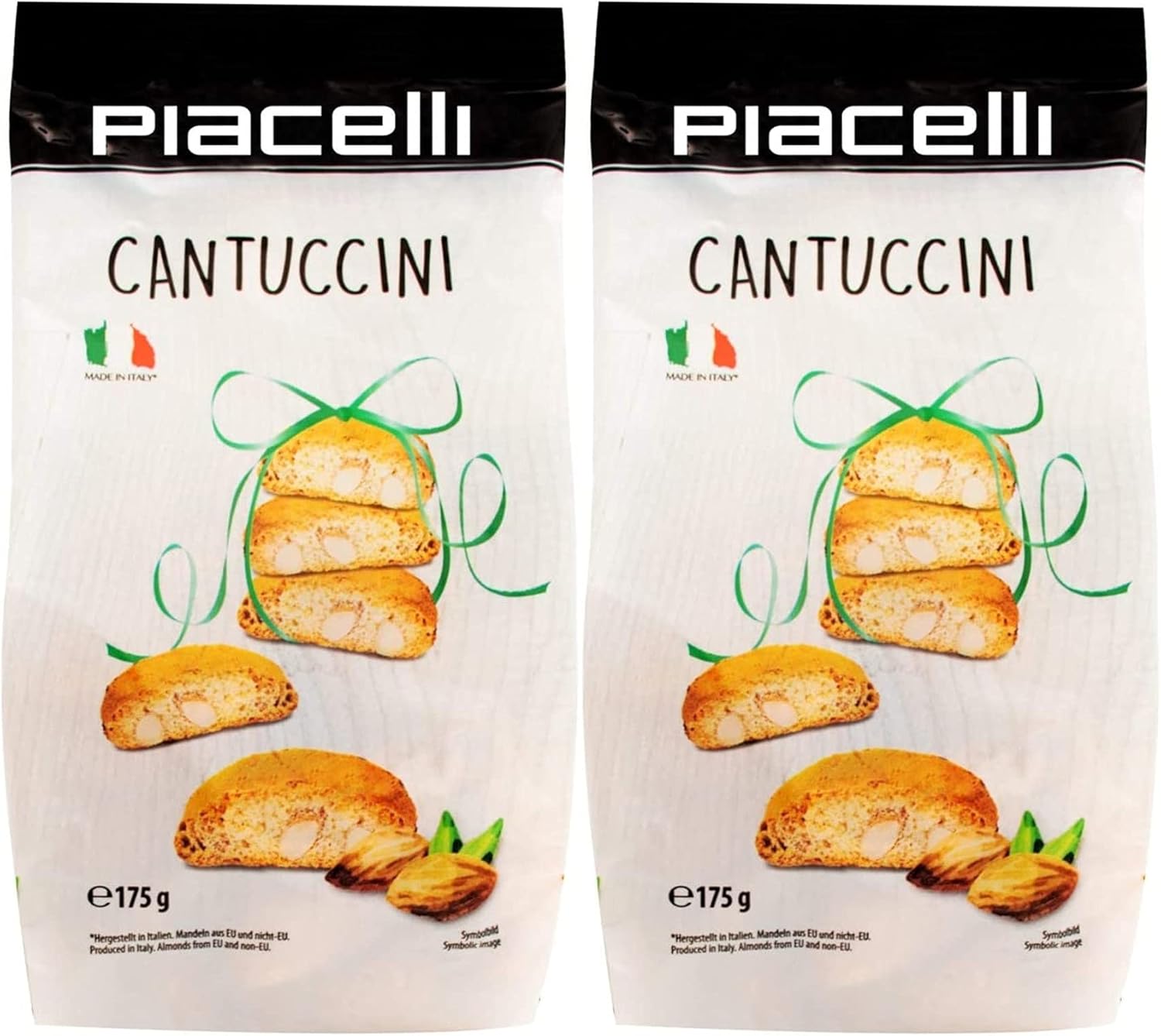 Piacelli Cantuccini Almond Biscotti Pack of 2 (2x175g)