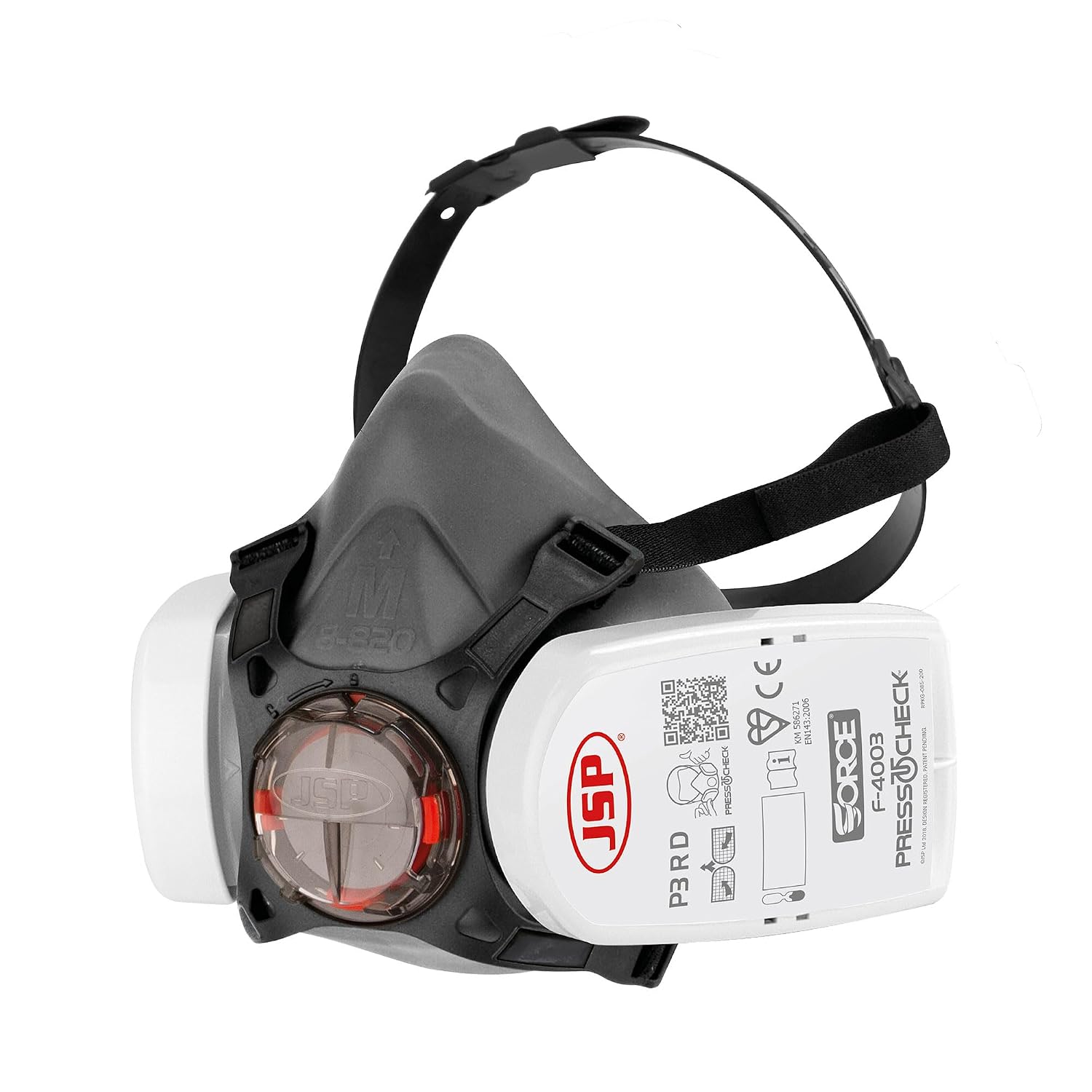 JSP FORCE 8 Half Mask Reusable Respirator with PressToCheck P3 Filters