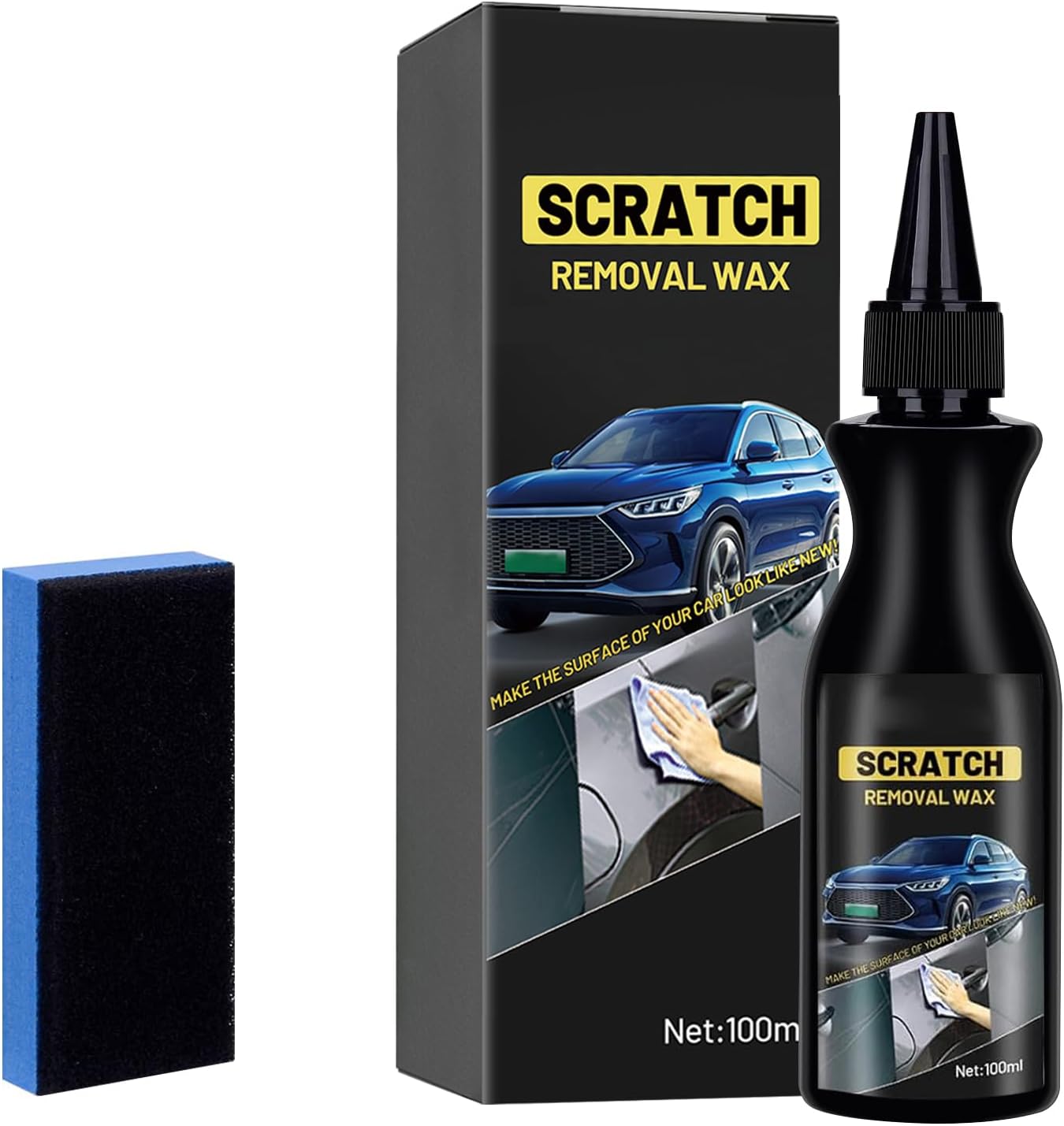 Yozexin 2025 Quick Car Scratch Remover, Car Scratch Repair Cream, Removes Scratches Anti-Scratch Repair Paste,Easy to Repair Paint Scratches,Marks,Abrasion, Stains