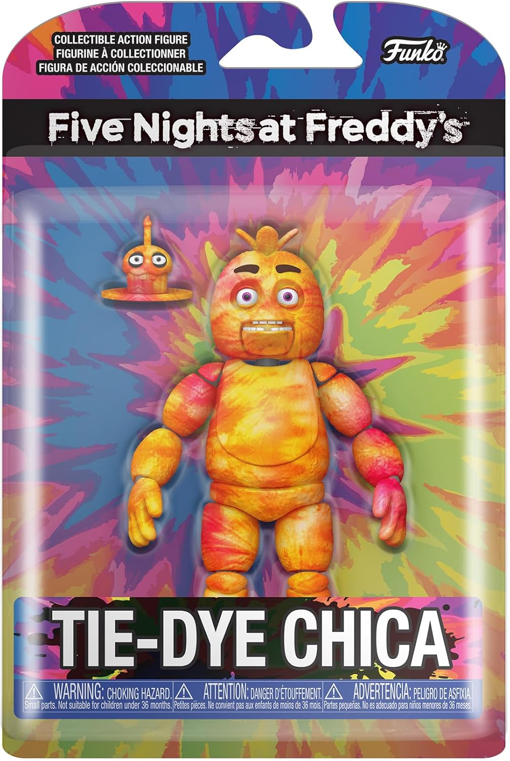 Funko Action Figure 5": Five Nights At Freddy's (FNAF) TieDye - Chica the Chicken - Collectable Toy - Gift Idea - Official Merchandise - Video Games Fans