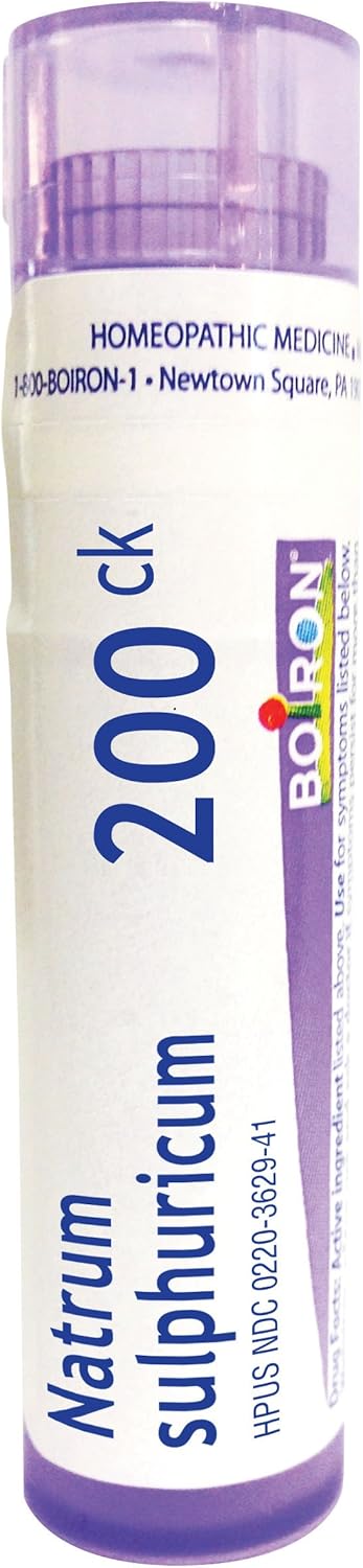 Boiron Natrum Sulphuricum 200CK, 80 Pellets, Homeopathic Medicine for Bronchial Irritation